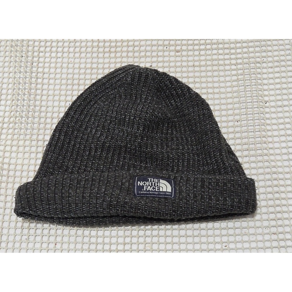 The North Face Knit Beanie Unisex Adult One Size Gray Winter Snowboard‎ Ski